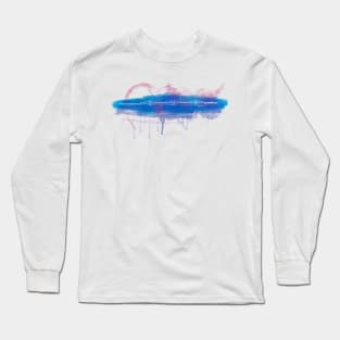 Forth Rail Bridge - Single Line Long Sleeve T-Shirt